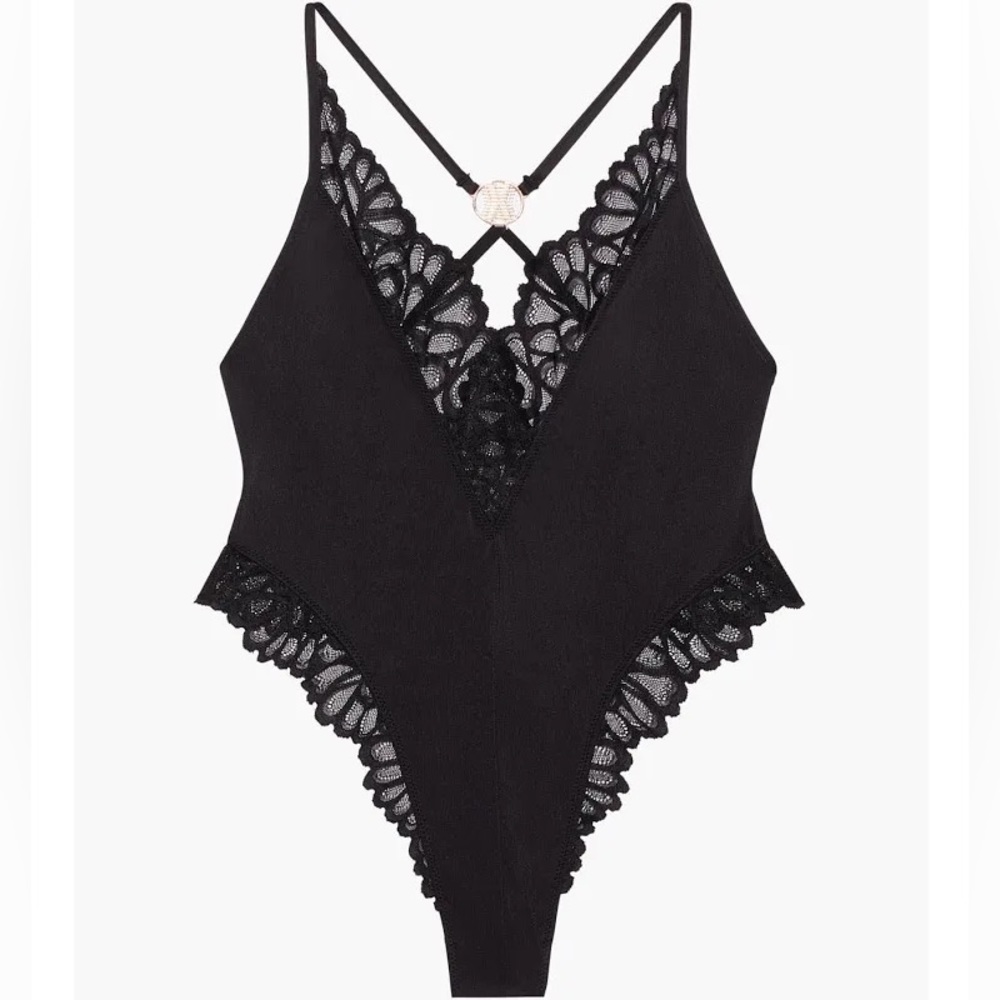 New lace savage x fenty black teddy one piece